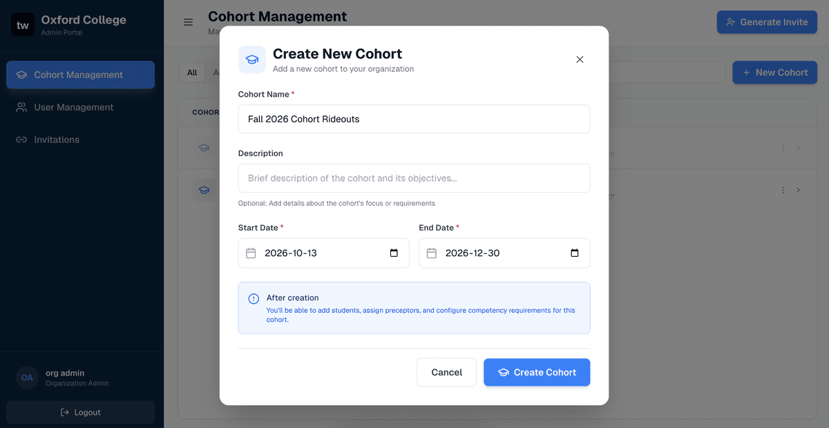 Student dashboard